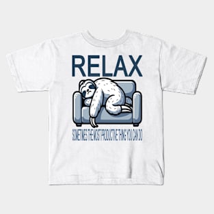 Productivity Through Relaxation Kids T-Shirt